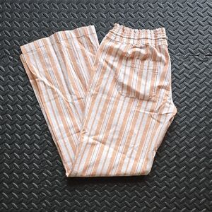 Roxy Oceanside YD Pants Camel Sandy Stripe- XL
